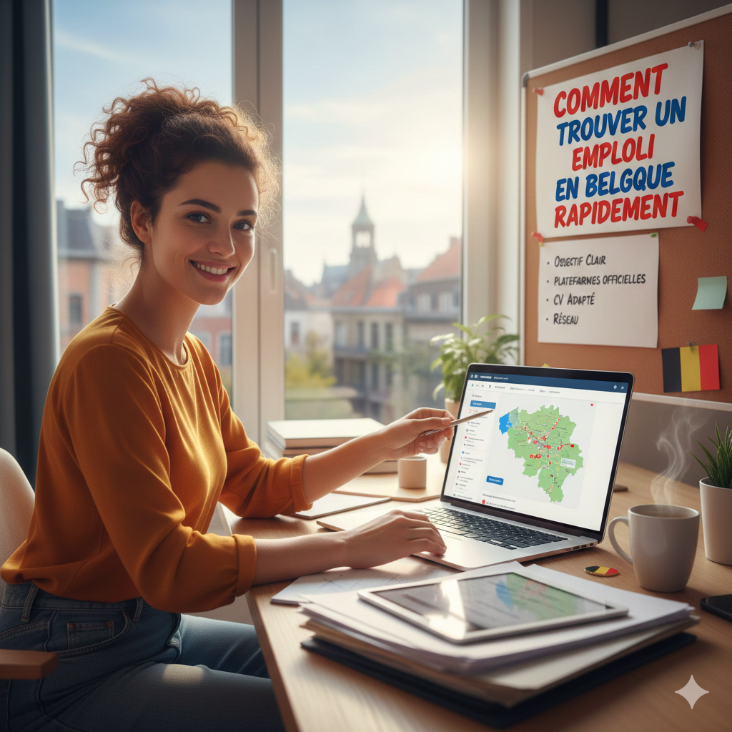 Trouver un emploi en Belgique rapidement avec un CV et des documents professionnels